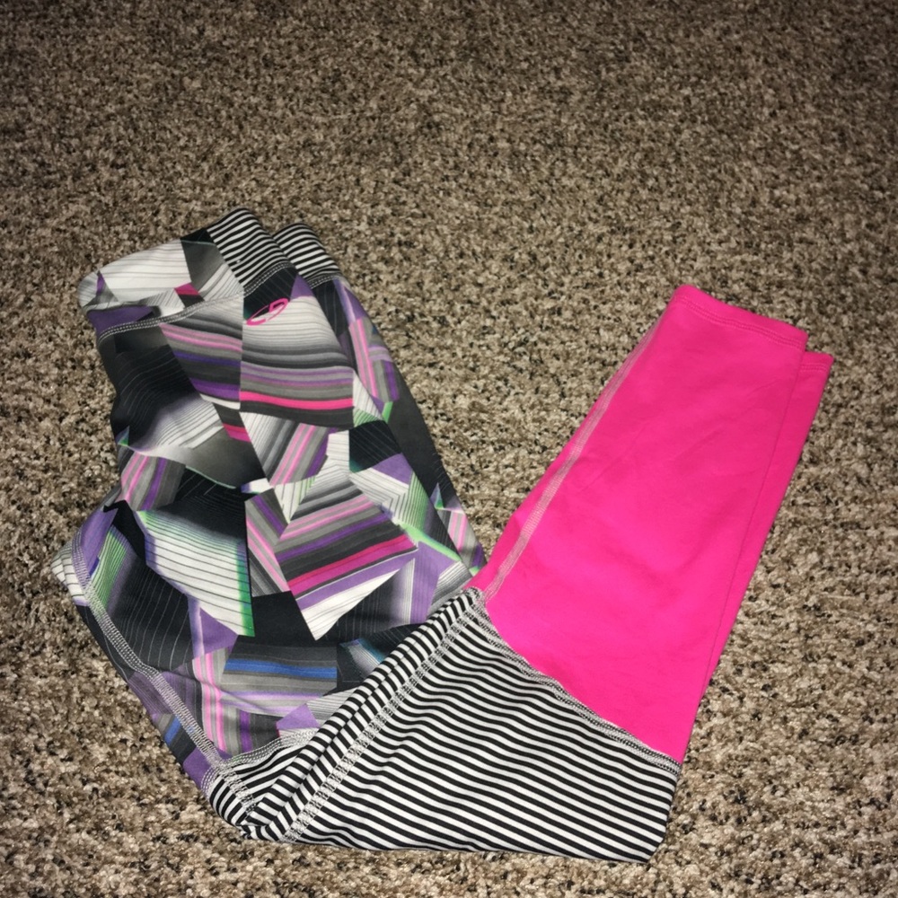 Champion Girls Leggings Geo Patterns Size L 10-12